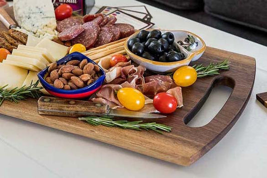 The Marsh boards are small enough for your coffee table, yet large enough for a variety of your favorite charcuterie!